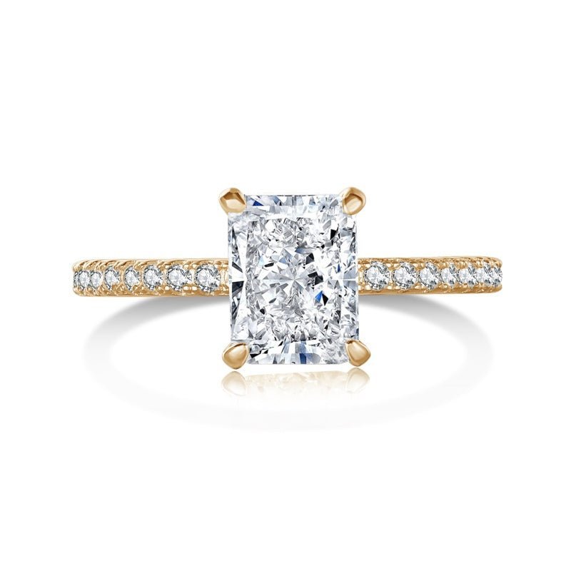 Gold Mini Jasmine Ring Wedding Set - Luxe Emporium x