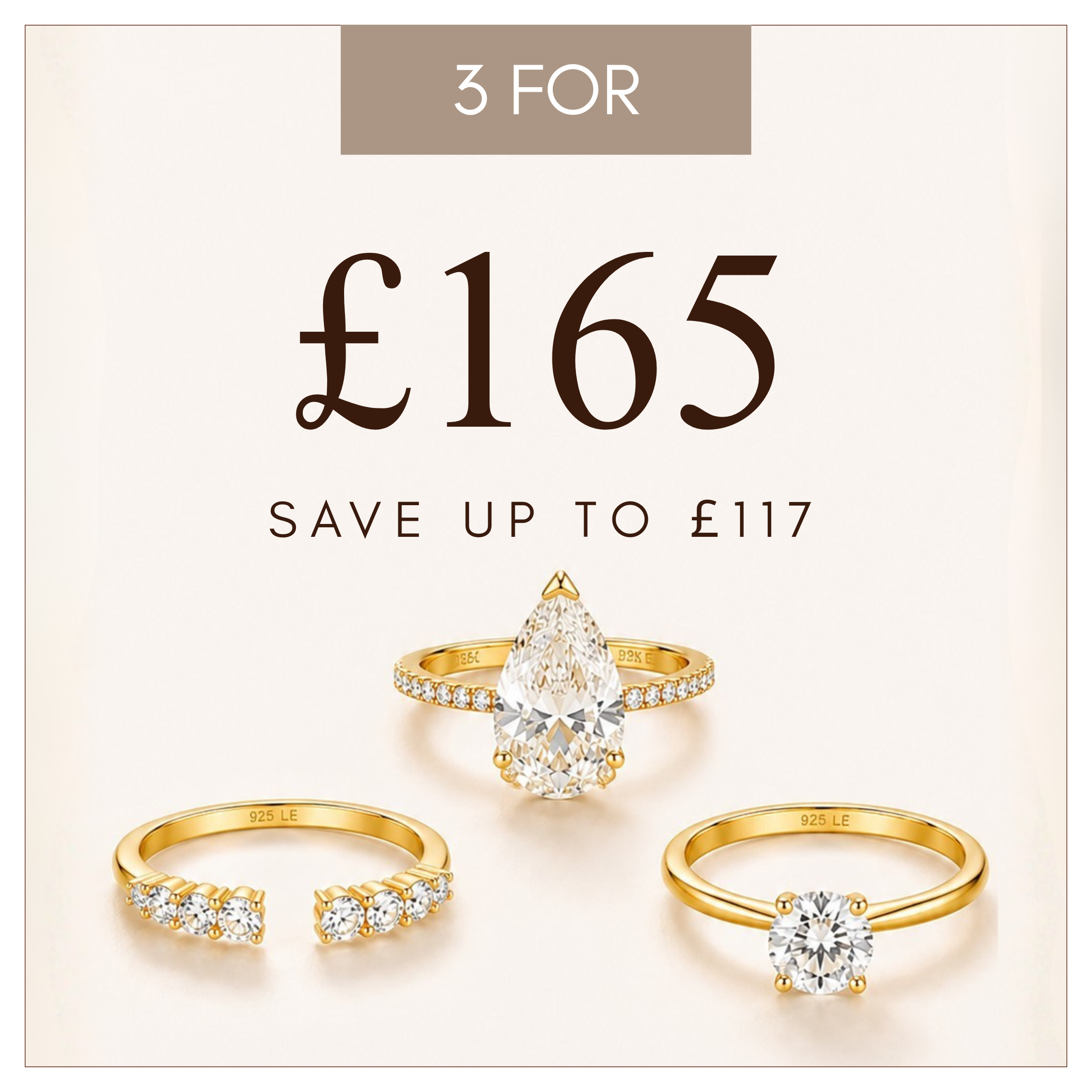 3 for £165