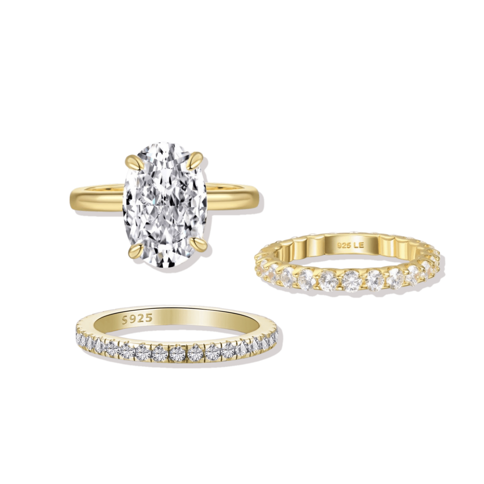 Gold Solitaire Eternity Set - Luxe Emporium x