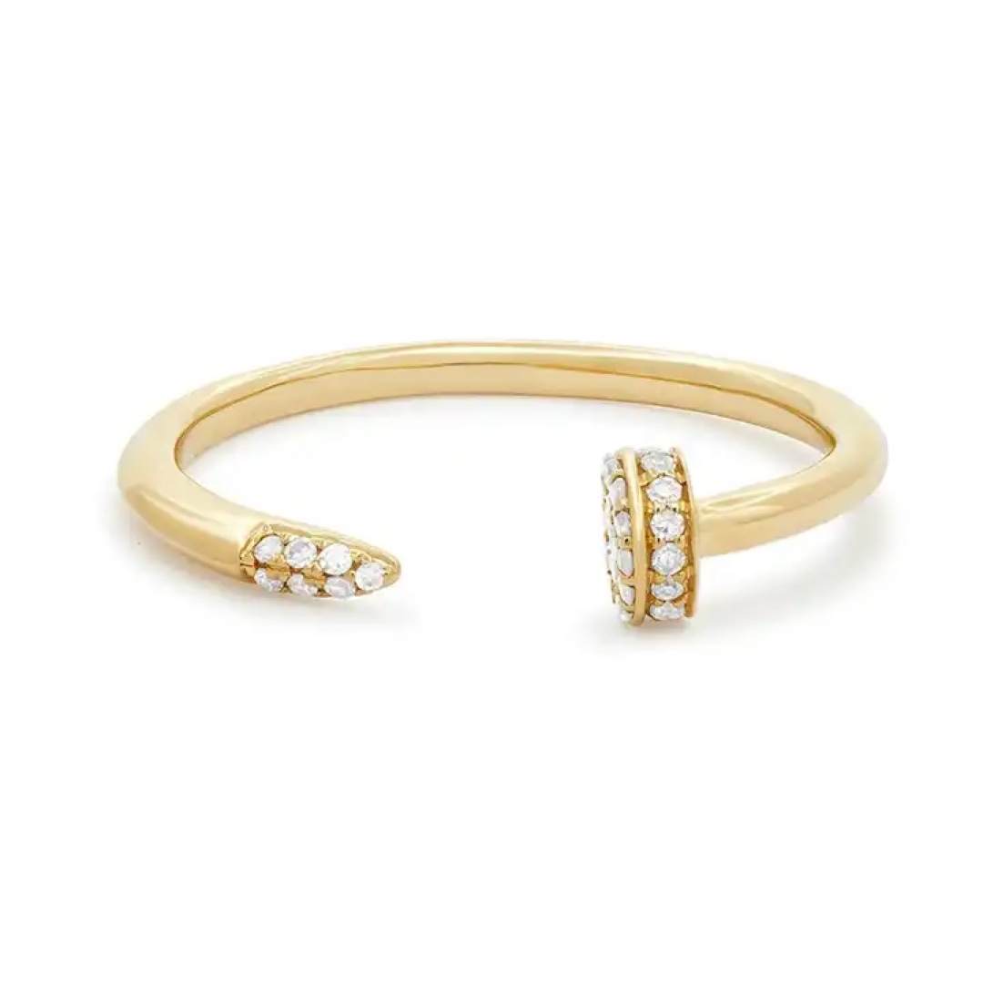 Gold Adjustable Nail Ring - Luxe Emporium x