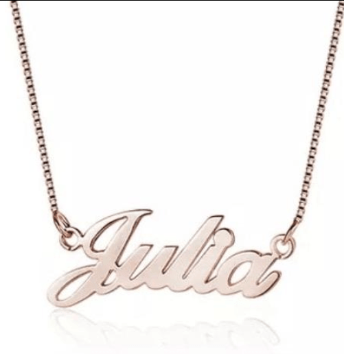 Sterling Silver Personalised Name Necklace - Luxe Emporium x