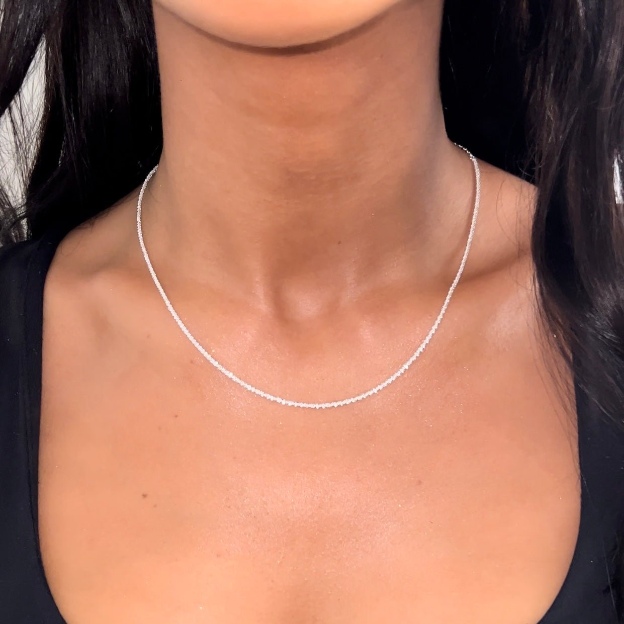 Sterling Silver Luxe Iced Chain Necklace - Luxe Emporium x