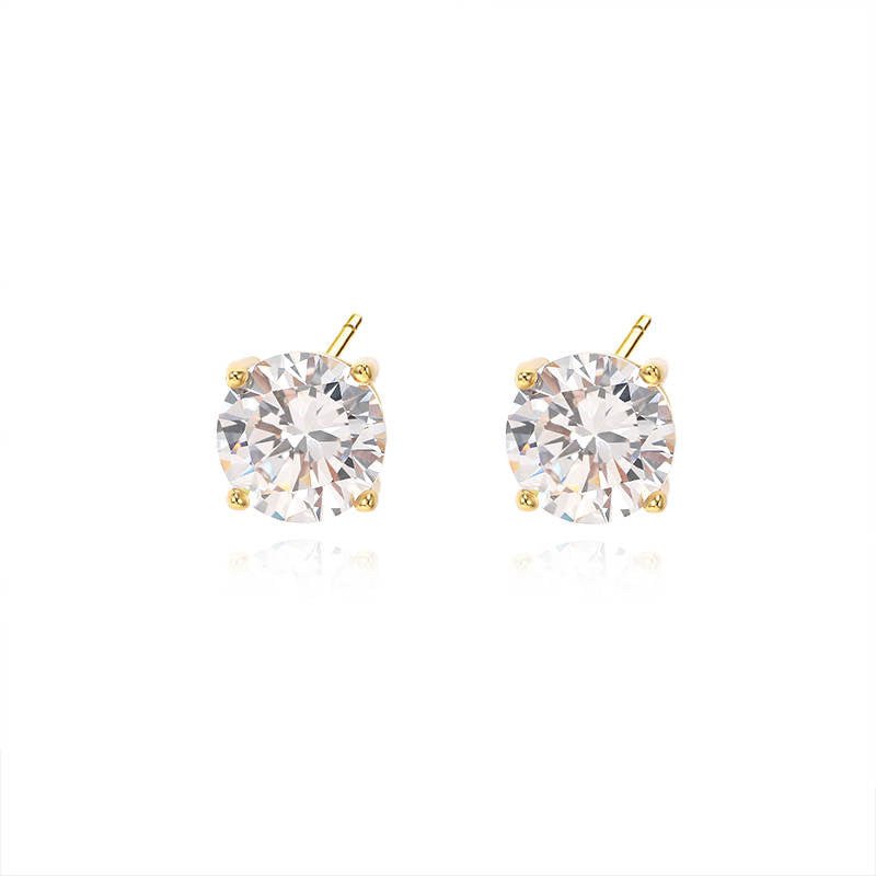 Gold Marla Stud Earrings - Luxe Emporium x