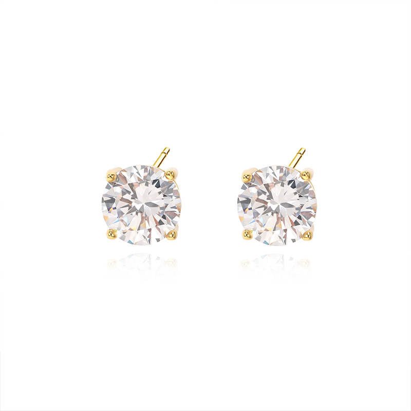 Gold Marla Stud Earrings - Luxe Emporium x