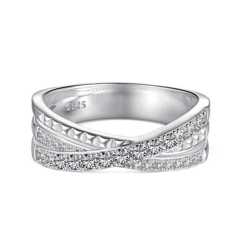 Sterling Silver Marya Band Ring - Luxe Emporium x