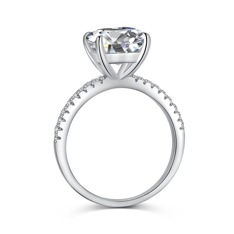 Sterling Silver Princess Cut Ring - Luxe Emporium x