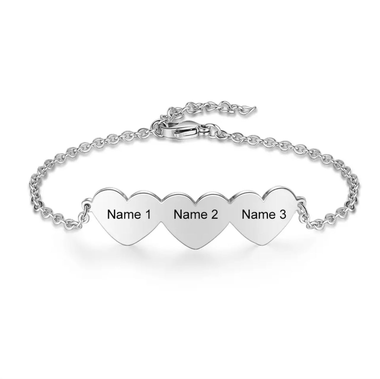 2-5 Name Heart Personalised Bracelet