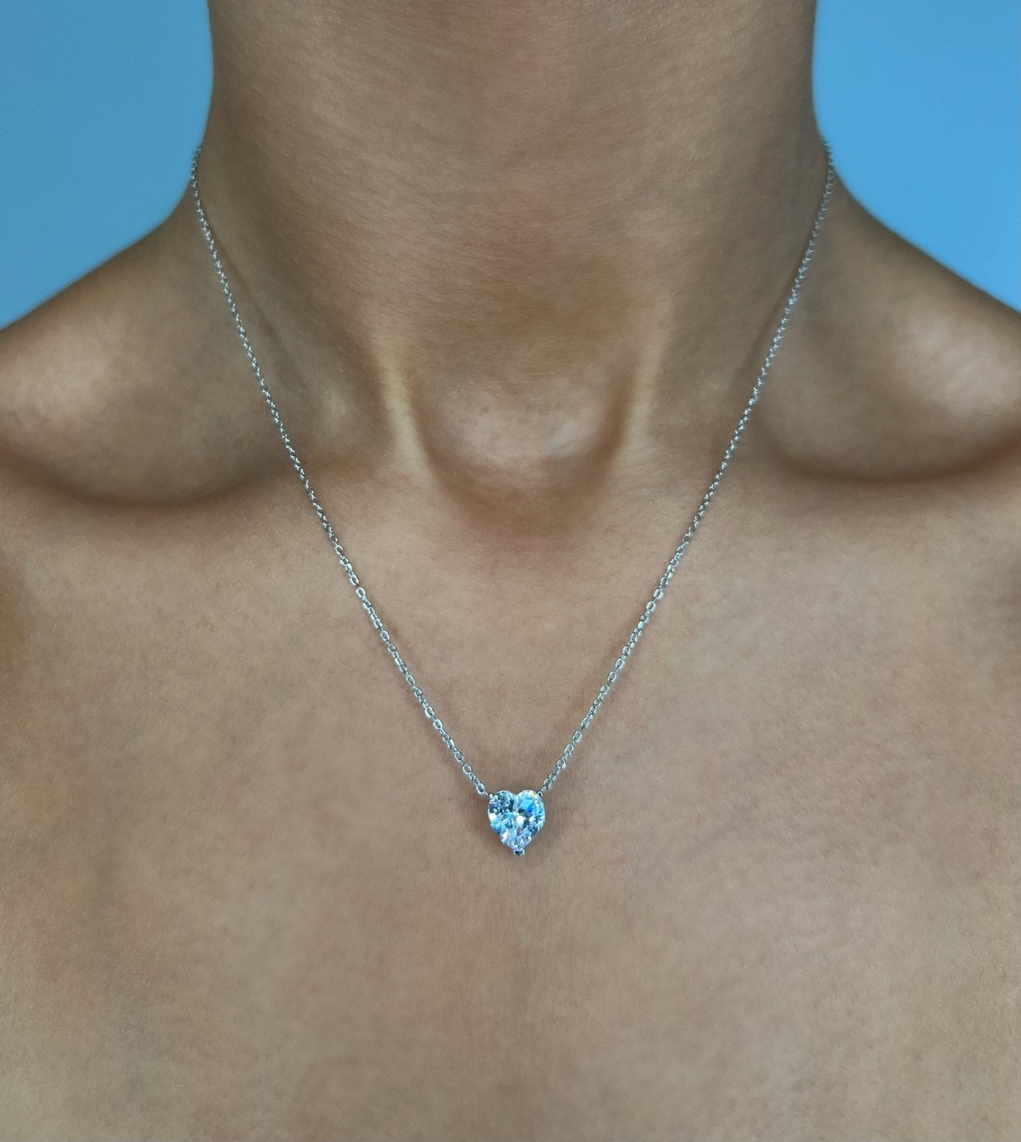 Sterling Silver Mini Heart Necklace - Luxe Emporium x