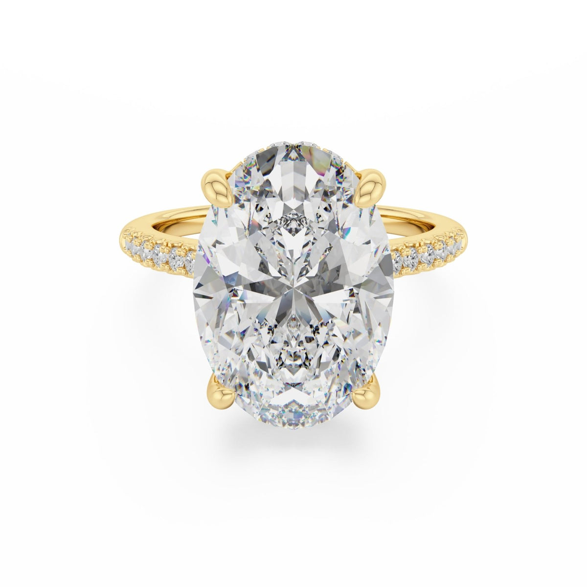 Gold Amara Solitaire Ring - Luxe Emporium x