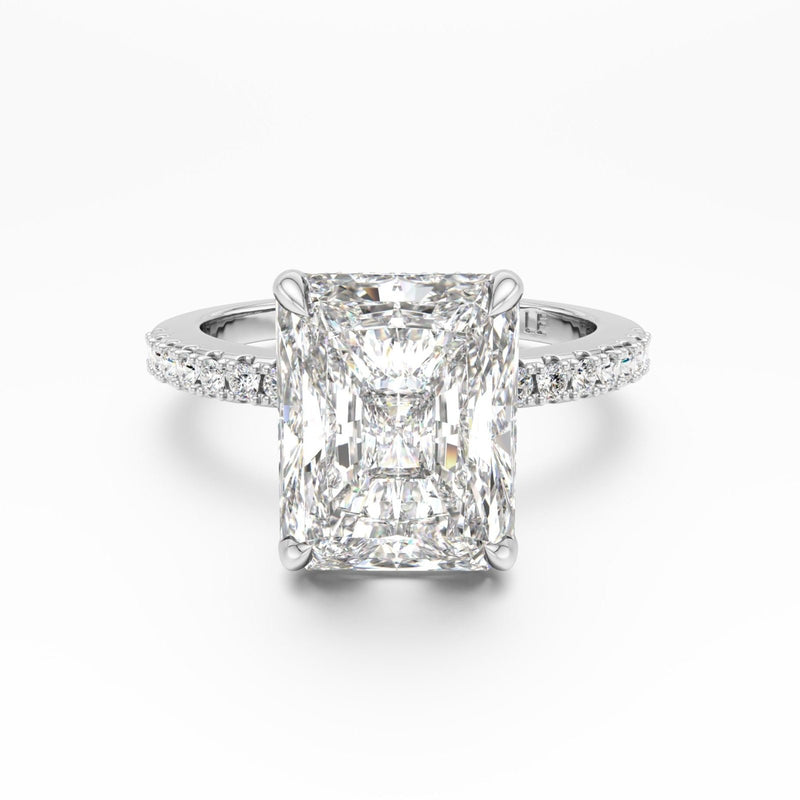 Sterling Silver Radiant Cut Jasmine Ring - Luxe Emporium x