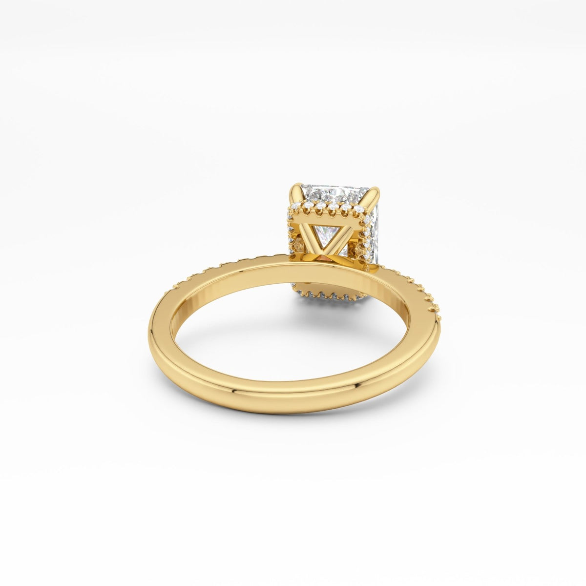 Gold Radiant Cut Jasmine Ring - Luxe Emporium x