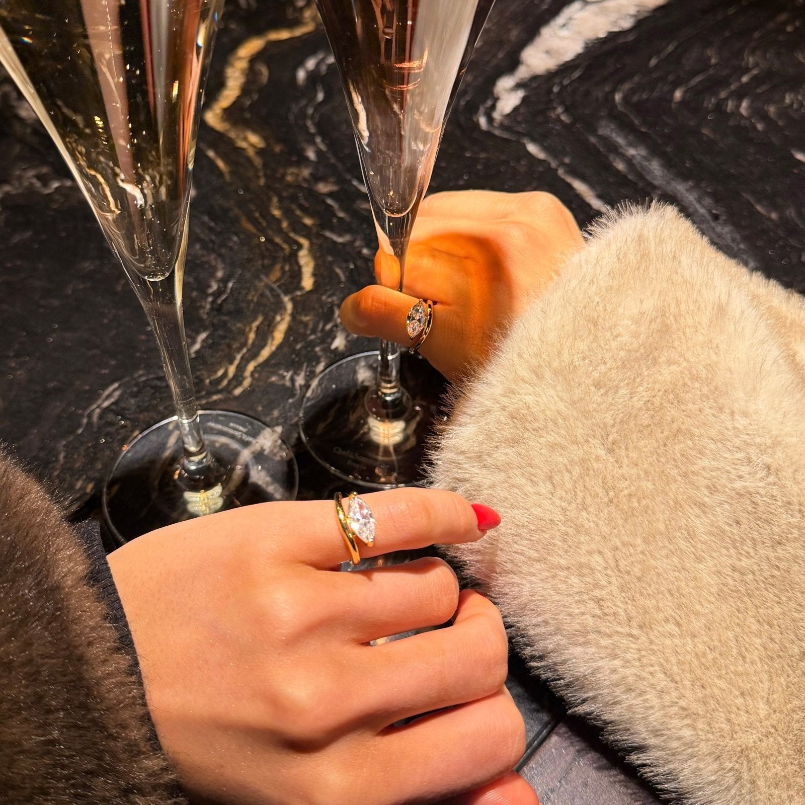 Gold Céleste Pinky Ring - Luxe Emporium x