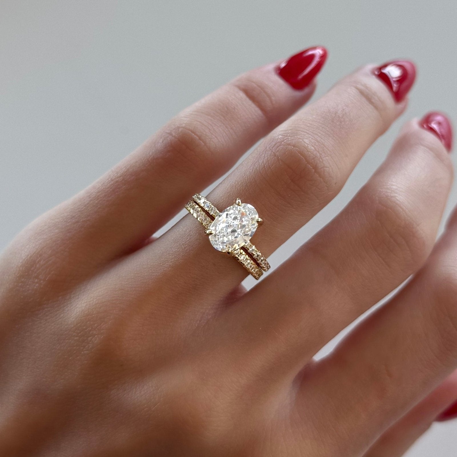 Gold Mini Solitaire Ring - Luxe Emporium x