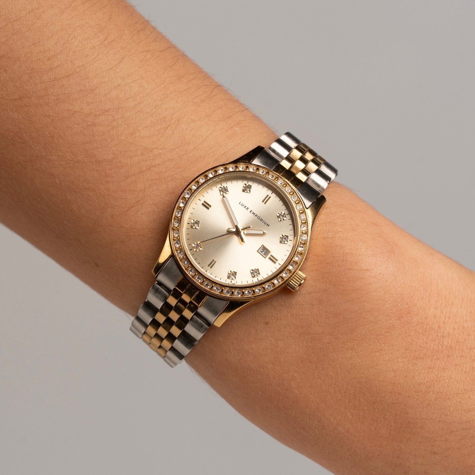 Two Tone Champagne Cavallia 30 Watch - Luxe Emporium x