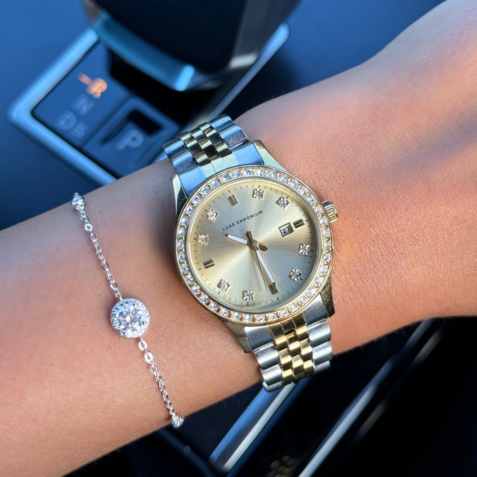 Two Tone Champagne Cavallia 30 Watch - Luxe Emporium x