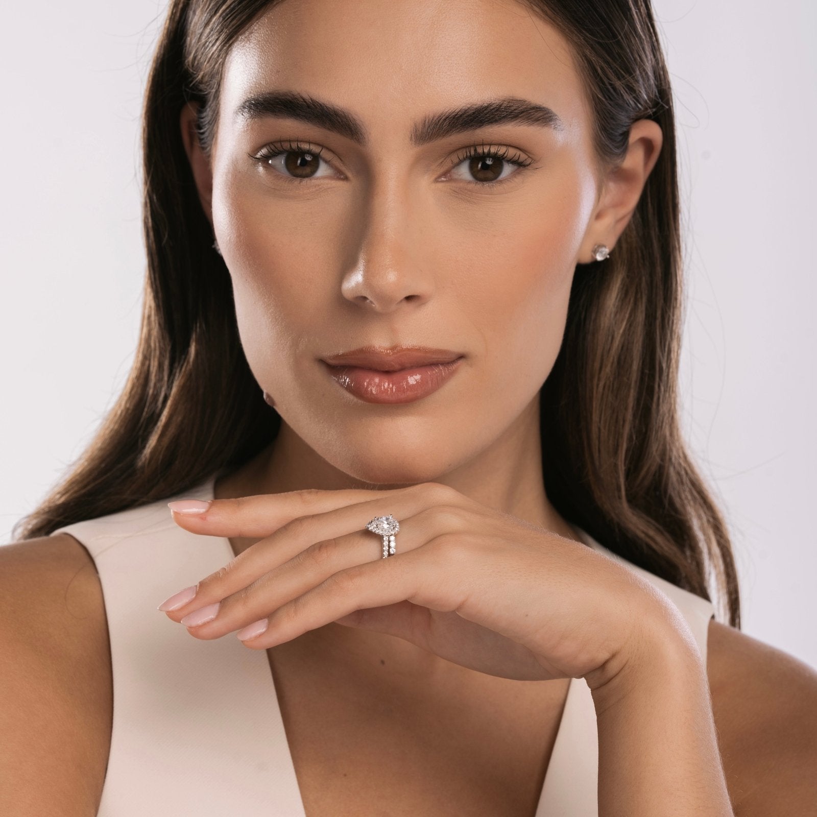 Sterling Silver Luxe Aurora Wedding Set - Luxe Emporium x