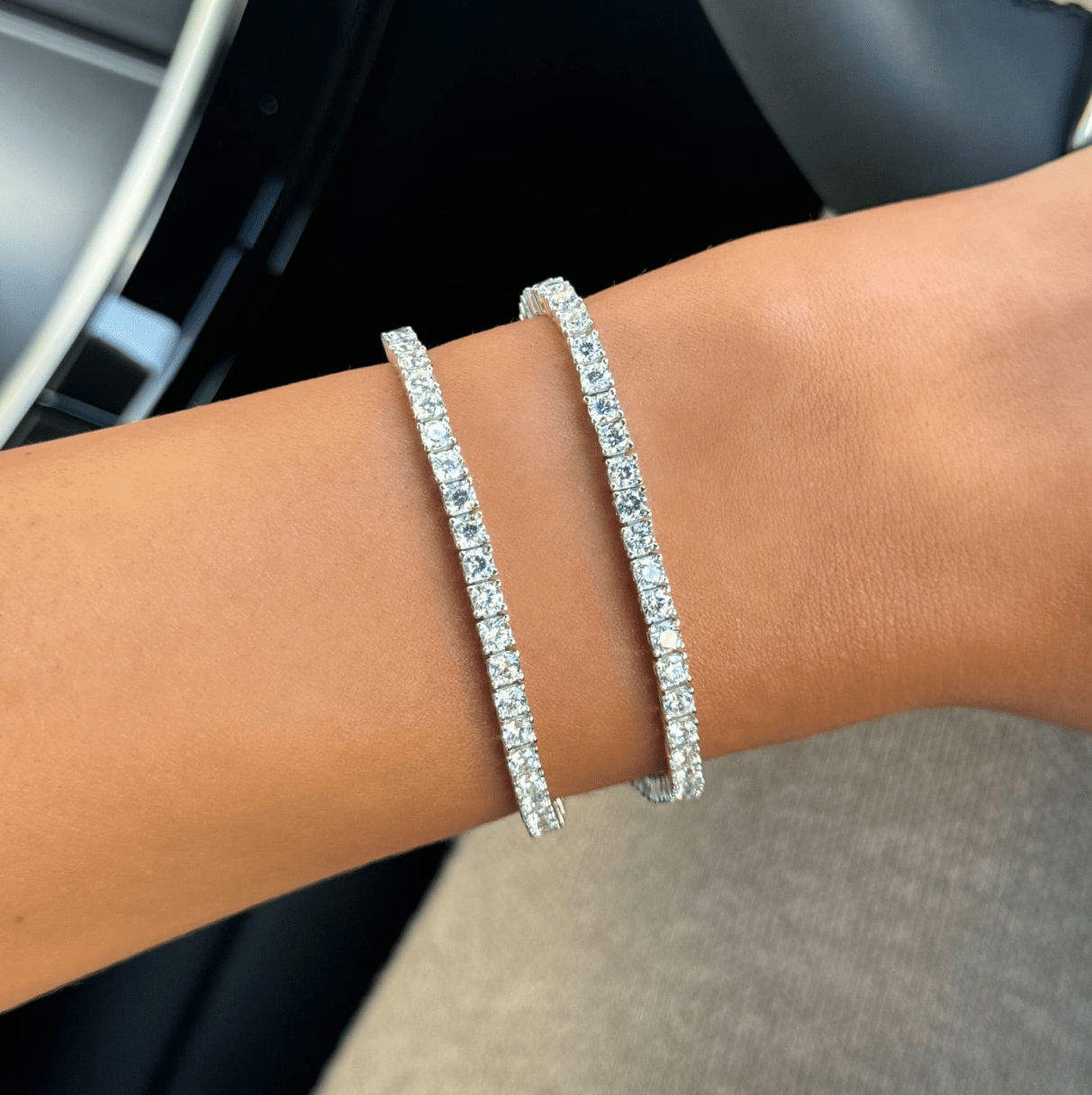 Sterling Silver Halle Tennis Bracelet - Luxe Emporium x