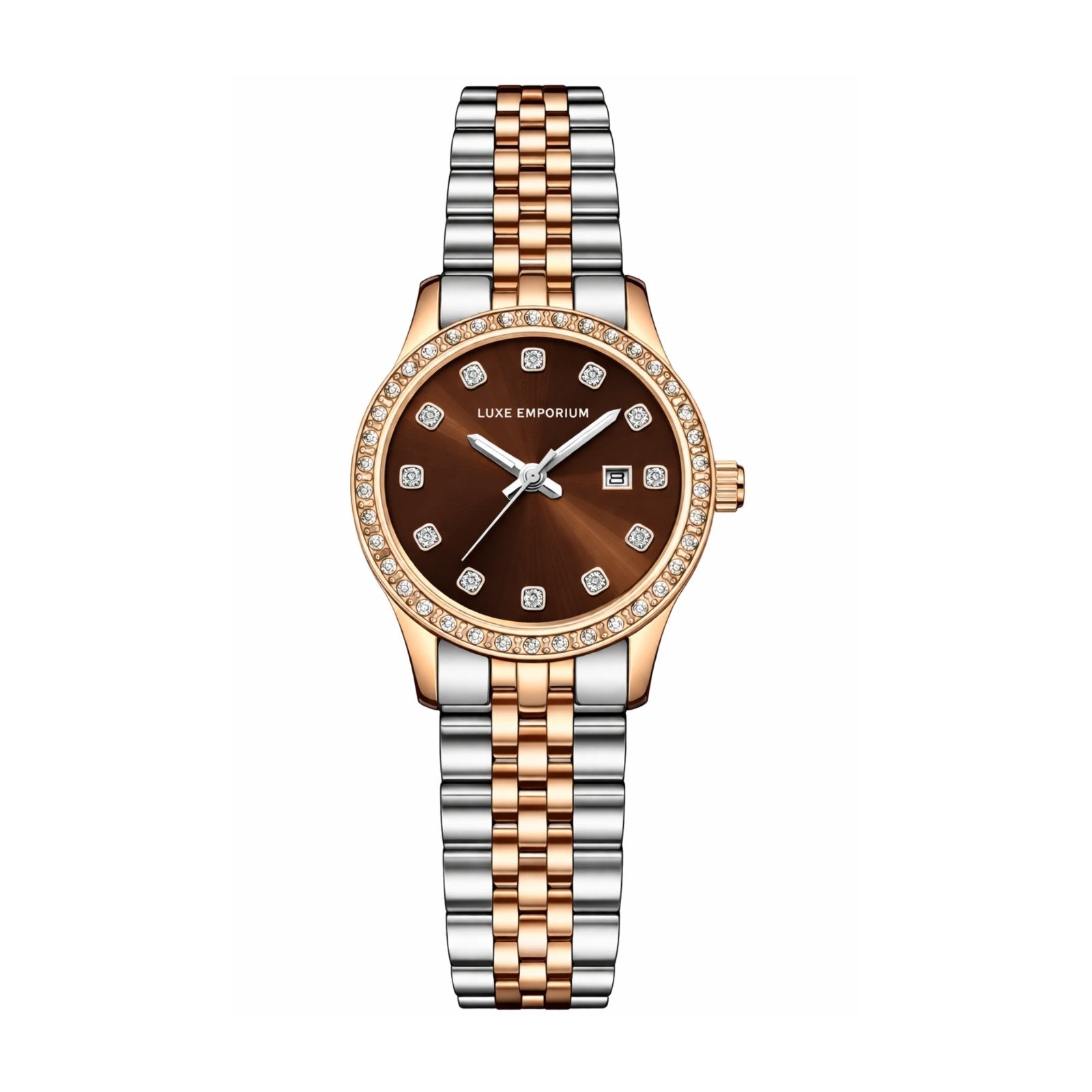 Two Tone Chocolate Cavallia 30 Watch - Luxe Emporium x