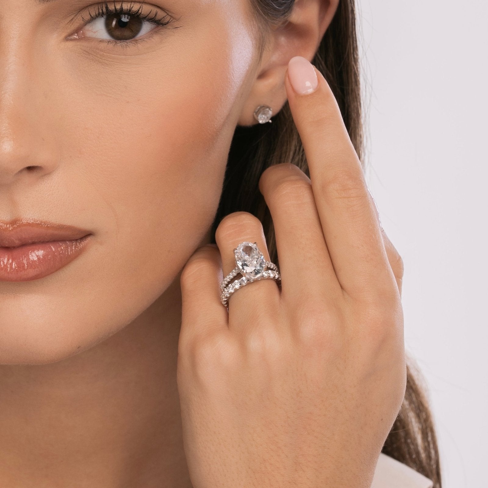 Sterling Silver 5ct Solitaire Ring - Luxe Emporium x