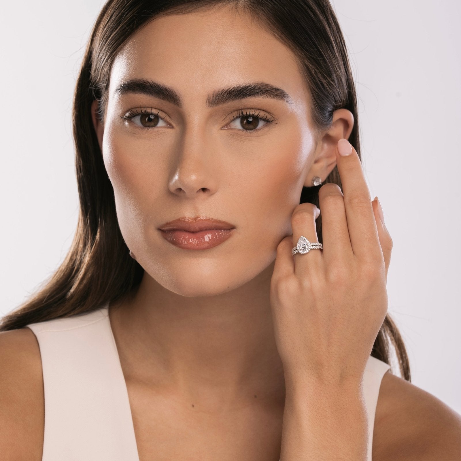 Sterling Silver Luxe Aurora Wedding Set - Luxe Emporium x