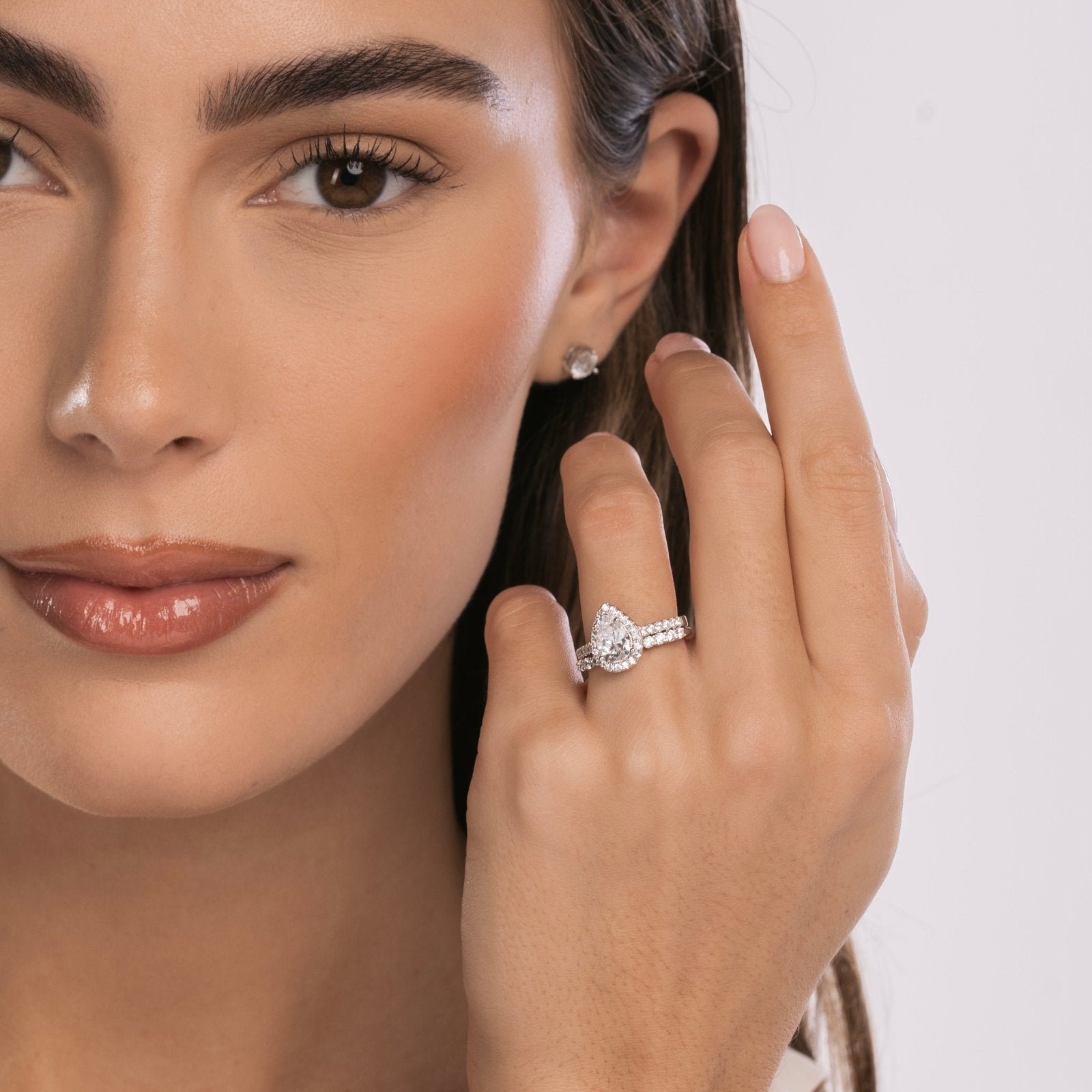 Sterling Silver Luxe Aurora Wedding Set - Luxe Emporium x