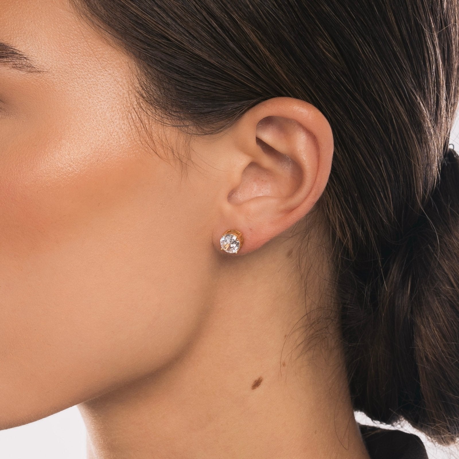 Gold Marla Stud Earrings - Luxe Emporium x