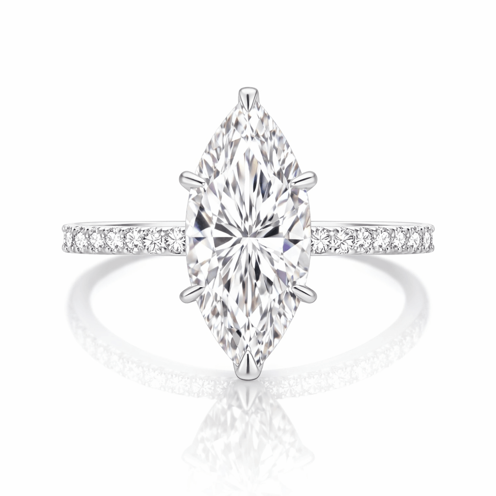 Sterling Silver Marquise Ring - Luxe Emporium x