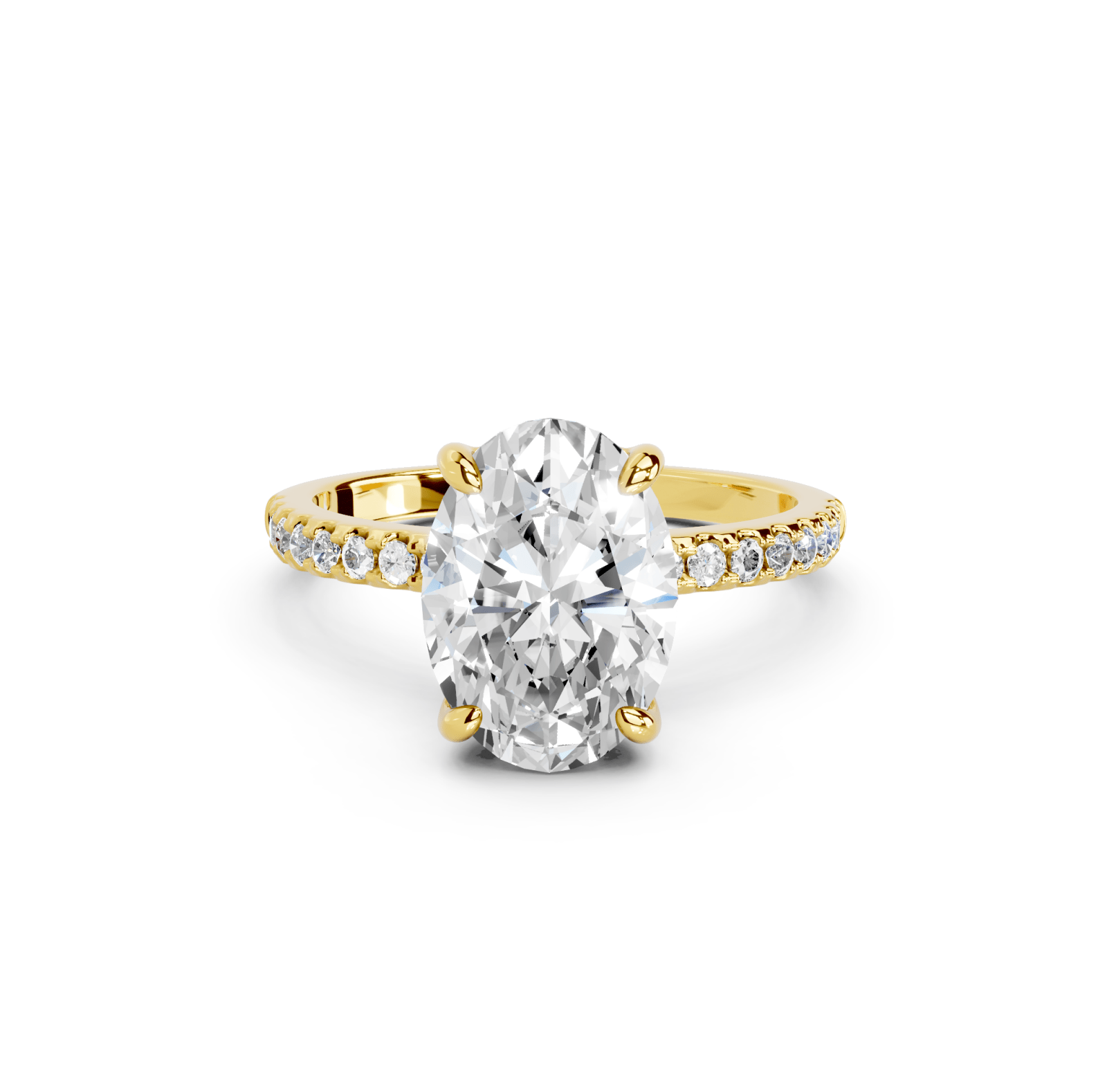 Gold Mini Solitaire Ring - Luxe Emporium x