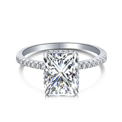 Sterling Silver Jasmine Wedding Ring Set - Luxe Emporium x