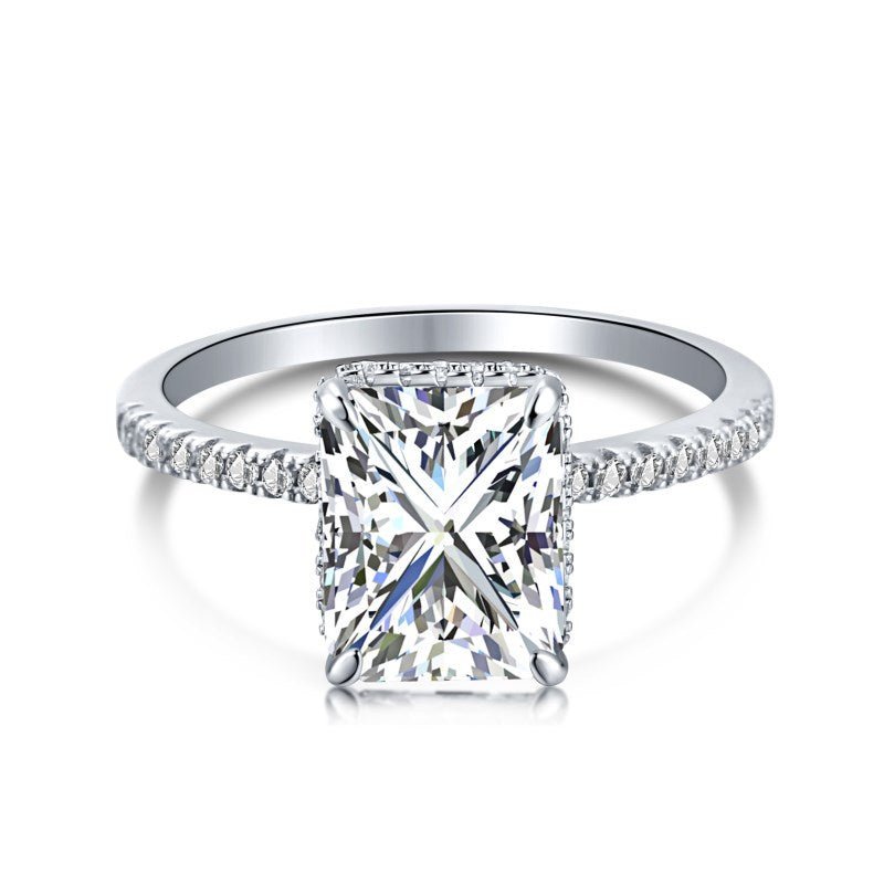 Sterling Silver Jasmine Wedding Ring Set - Luxe Emporium x