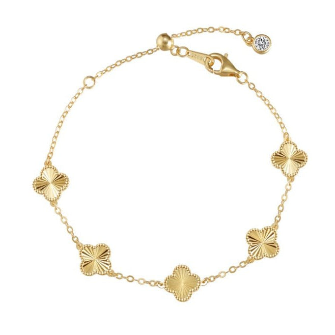 Gold Kiala Clover Bracelet - Luxe Emporium x