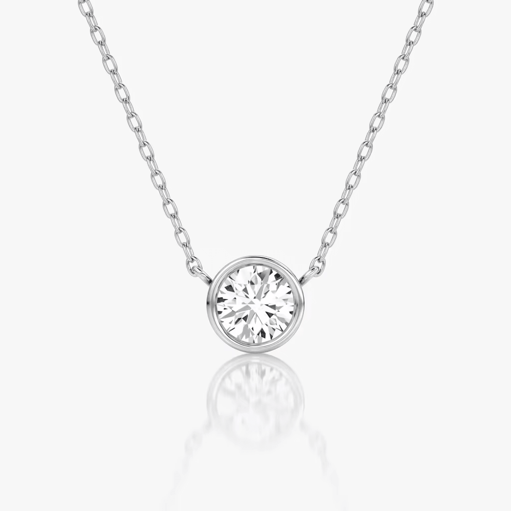 Sterling Silver Zia Bezel Necklace