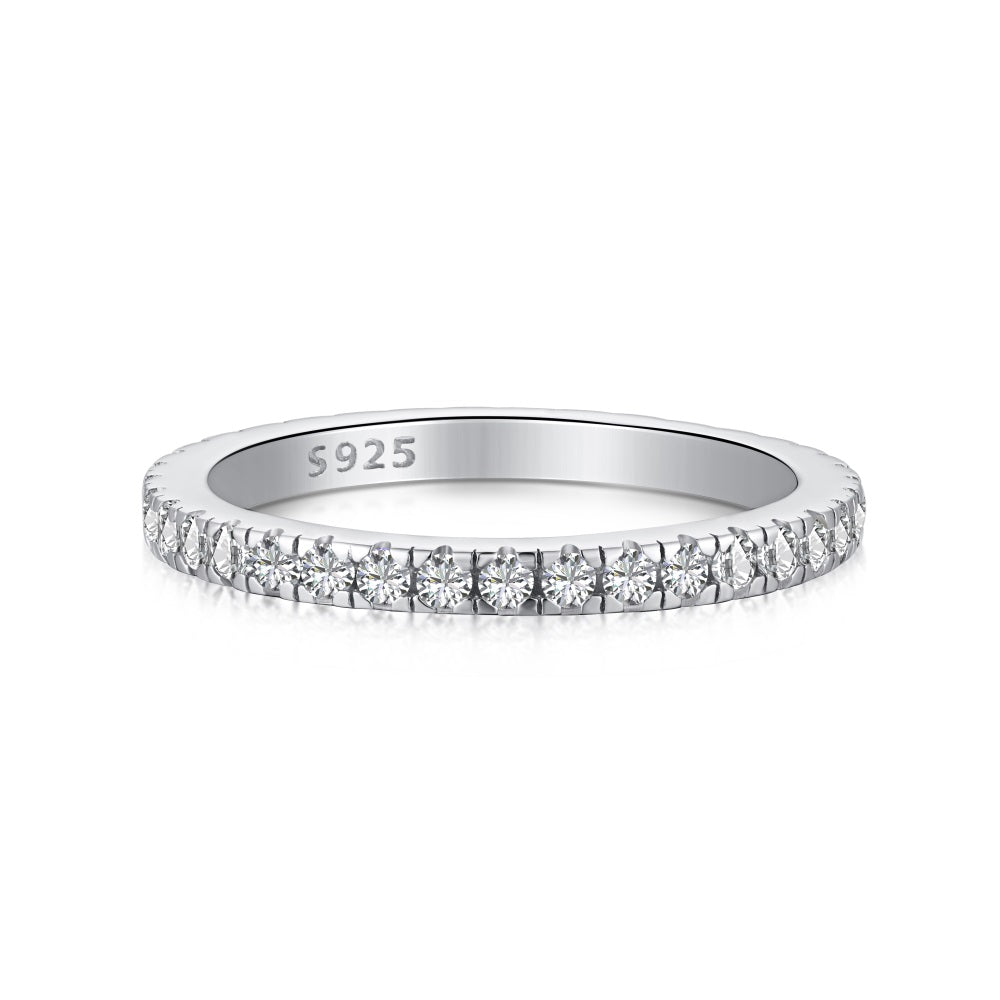 Sterling Silver Jasmine Wedding Ring Set - Luxe Emporium x