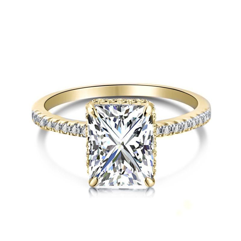 18K Gold Jasmine Ring Wedding Set - Luxe Emporium x
