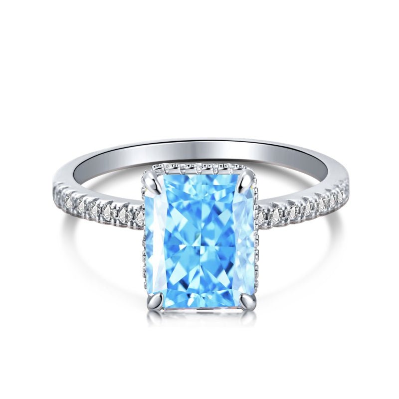 Sterling Silver Blue Jasmine Ring - Luxe Emporium x