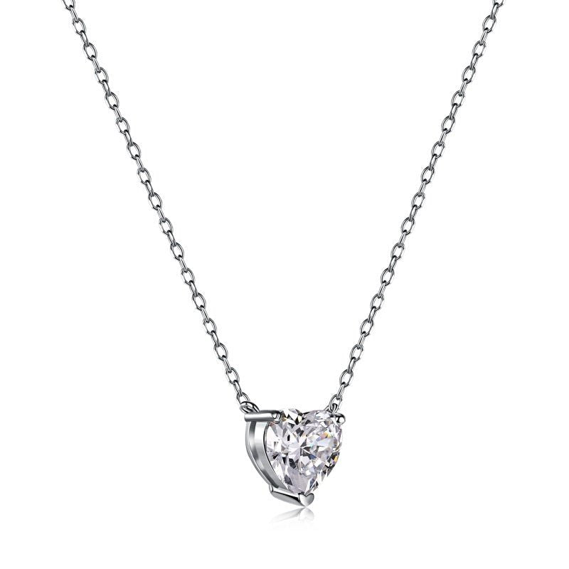 Sterling Silver Mini Heart Necklace - Luxe Emporium x