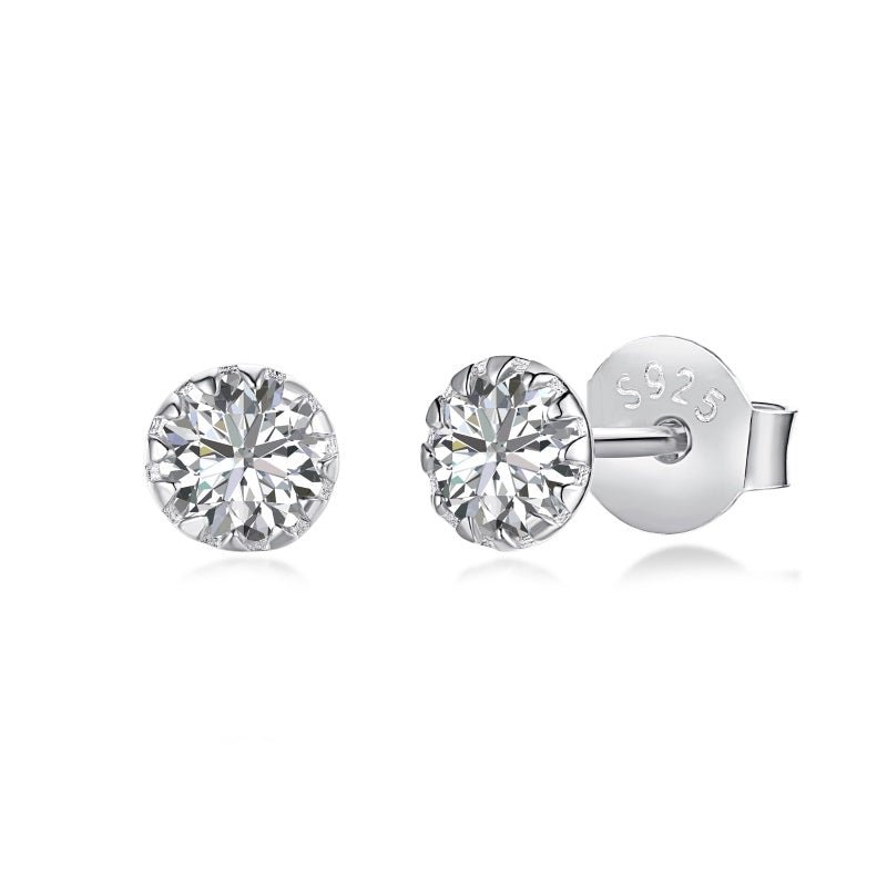 Sterling Silver Allure Stud Earrings - Luxe Emporium x