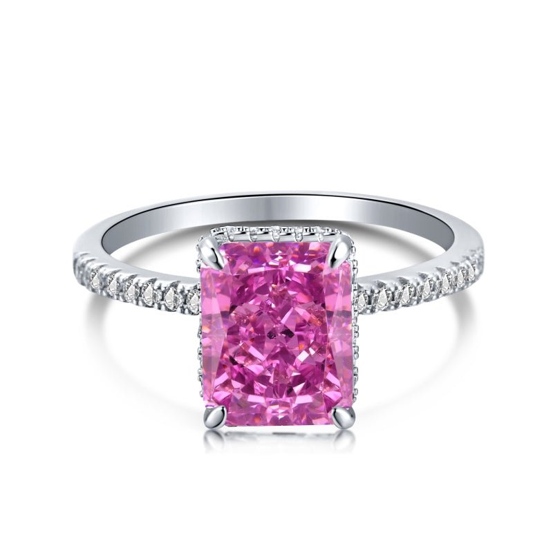 Sterling Silver Fuschia Jasmine Ring - Luxe Emporium x