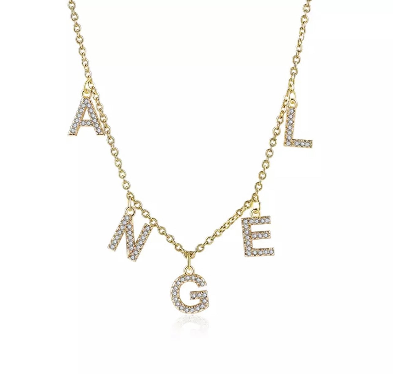 Personalised Iced Letter Necklace - Luxe Emporium x
